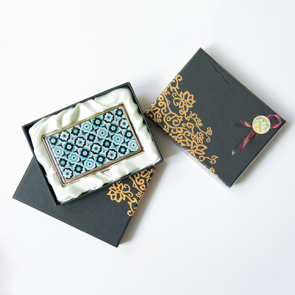 天然貝殼名片貝殼盒（鑽石花）Raden Art | 包裝兼容 第6張的照片