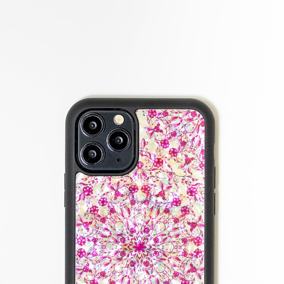 天然貝殼★花奇幻血粉色（高品質保護殼）Raden Art | 相容於iPhone/Galaxy 第2張的照片