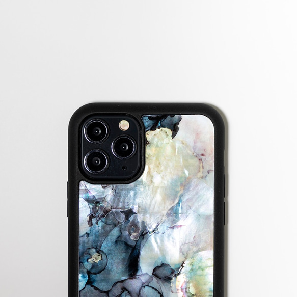 天然貝殼 ★大理石模式（高品質外殼） 珍珠母貝藝術 | 新增相容iPhone/Galaxy S24 第2張的照片
