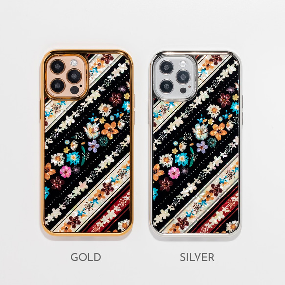 天然貝 螺鈿アート 【iPhone12/13/14/15対応】★ フェリーチェ（iPhoneプレミアム スマホケース） 2枚目の画像