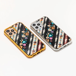 天然貝 螺鈿アート 【iPhone12/13/14/15対応】★ フェリーチェ（iPhoneプレミアム スマホケース） 3枚目の画像