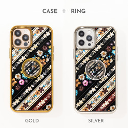 天然貝 螺鈿アート 【iPhone12/13/14/15対応】★ フェリーチェ（iPhoneプレミアム スマホケース） 6枚目の画像