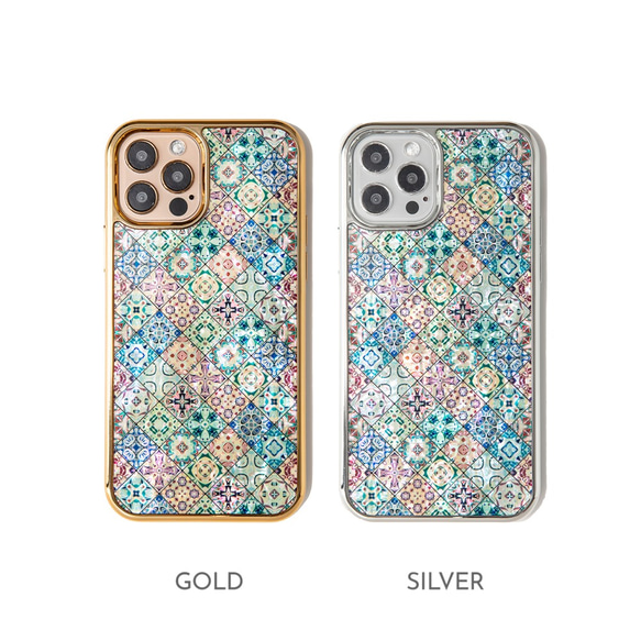 天然貝 螺鈿アート 【iPhone12/13/14/15対応】クッキーフェスティバル（ iPhone プレミアムケース） 2枚目の画像