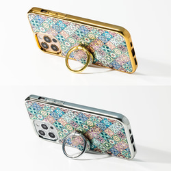 天然貝 螺鈿アート 【iPhone12/13/14/15対応】クッキーフェスティバル（ iPhone プレミアムケース） 8枚目の画像