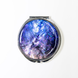天然貝殼緊湊鏡（夜空）貝殼/Raden Art | 推薦作為禮物/禮物 第3張的照片