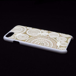 [6/30 停產] Natural shell iPhone case 兼容所有型號（白色蕾絲和貓 / 白色封面） [Raden 第5張的照片