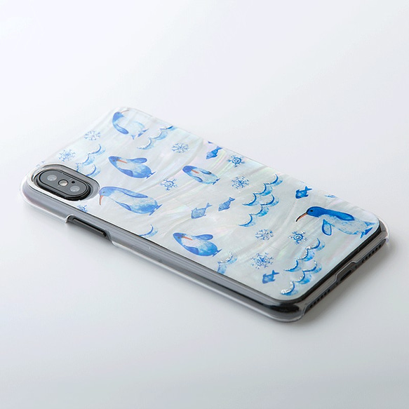 [6/30 停產] 天然貝殼保護殼 ★ iPhone / Xperia / Galaxy 智能手機殼 (企鵝) Raden ar 第4張的照片