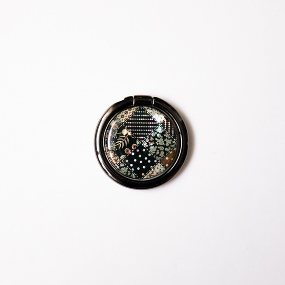 天然貝殼★流行花（智能手機戒指/沙坑戒指）|珍珠母藝術|360度旋轉 第1張的照片