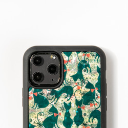 [限量再次上架] 天然貝殼 ★可愛貓綠（優質外殼） 珍珠母貝藝術 | iPhone/Galaxy 第2張的照片