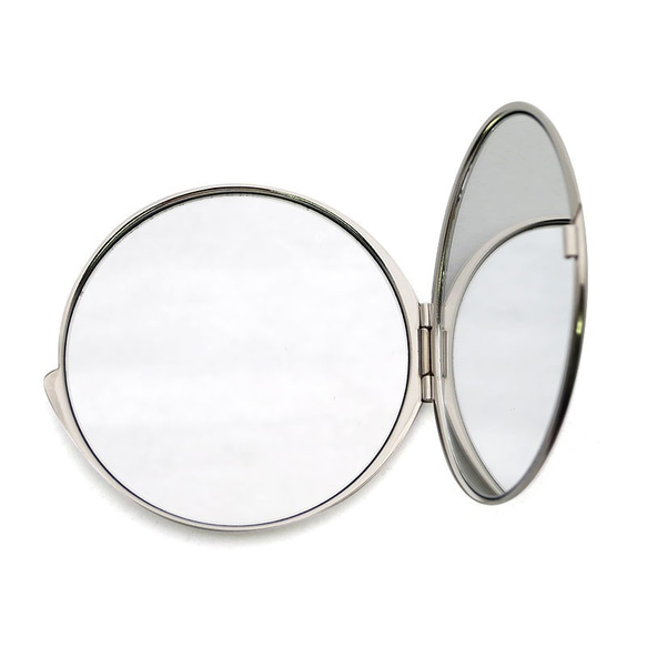 天然貝 コンパクトミラー（フラワーファンタジー・ライト）｜ シェル 螺鈿アート ｜ プレゼント・ギフトにおすすめ 5枚目の画像