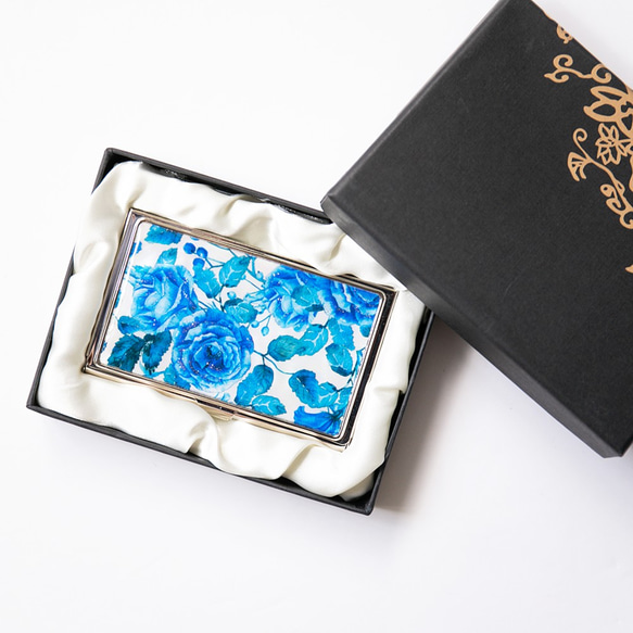 Natural Shell 名片殼保護套 (Blue Rose / GA) Raden Art [Wrapping Compat 第1張的照片