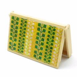 螺鈿×竹製　名刺カードケース（丸三本花桐） 4枚目の画像