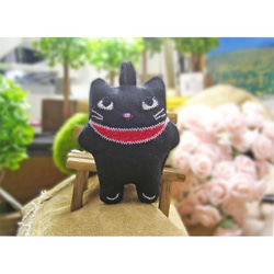 ★★☆黒猫携帯ストラップ☆★★黒猫ミニ 1枚目の画像