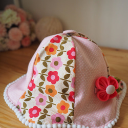 手工製作雙面防風防曬棉質帽子 適合成人小孩嬰兒 第4張的照片