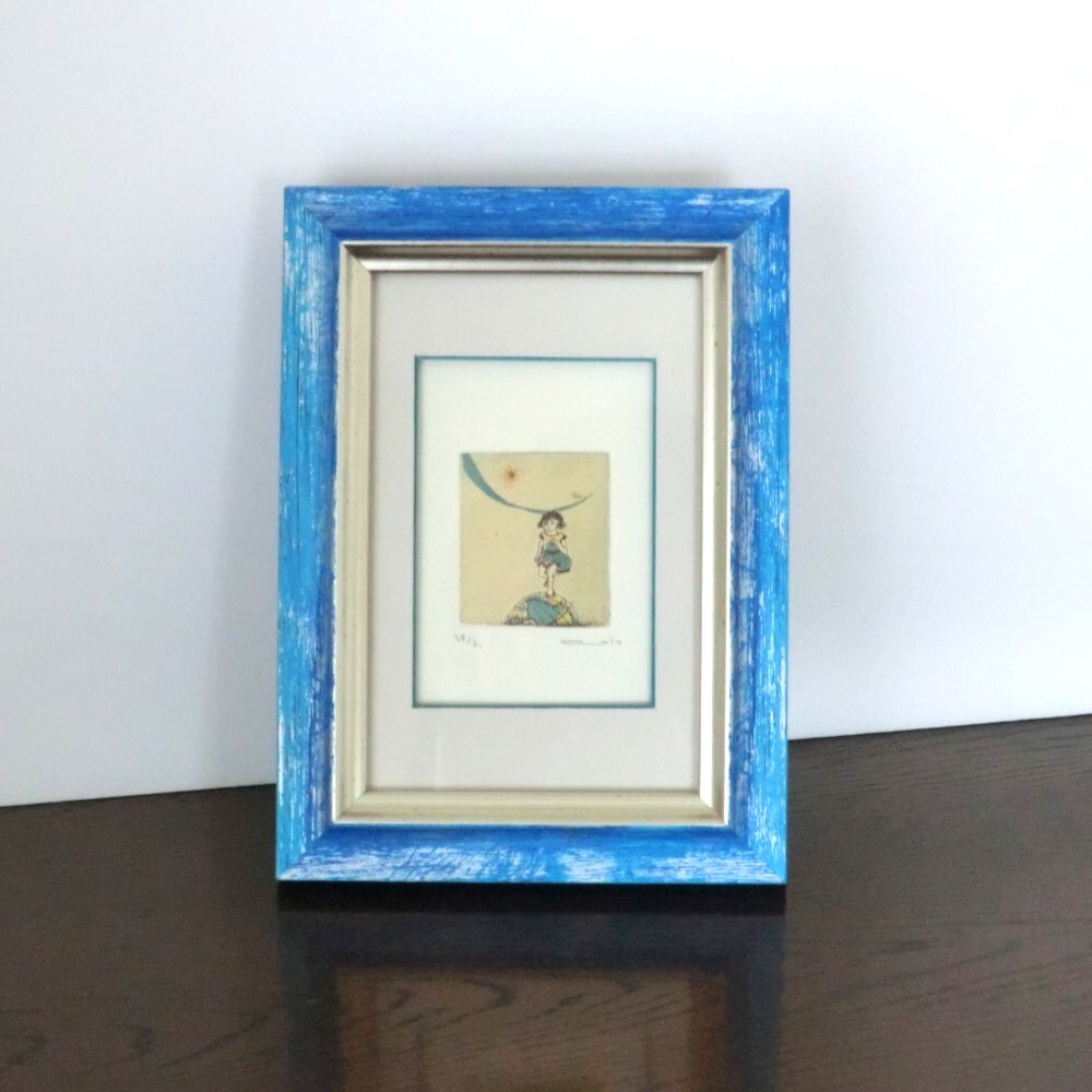 値下げ依頼分 絵画 カラー銅版画 額装品 絵画 カラ―銅版画 額装品 【公式通販】