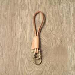 （淺啡）leather leather key holder（淺啡） 第1張的照片