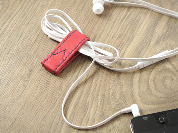 iPhone耳機線存儲x耳機（粉紅色） 第1張的照片