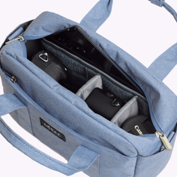 BLADEN シンプル ブルー サイド バック ハンドバッグ ミッドパック 3 用途カメラ バッグ 5枚目の画像