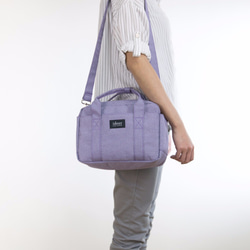 BLADEN簡約薰衣草紫色側背手提包中包三用相機包 第2張的照片
