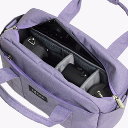 BLADEN簡約薰衣草紫色側背手提包中包三用相機包 第6張的照片