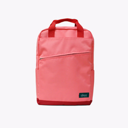 HAYDEN PEACH 桃紅色超輕背包防潑水尼龍筆記型電腦肩背手提兩用後背包 第2張的照片
