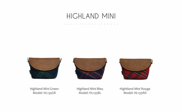 [特價] Highland Mini Rouge 英倫風格子微單相機袋 第6張的照片