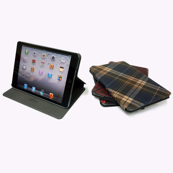 [特價] Tartan Stewart Bleu iPad Mini 1-3 保護套 第4張的照片