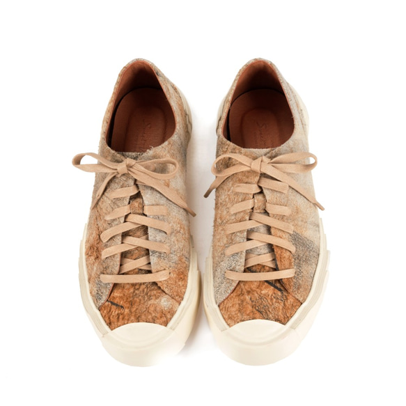 Eskimo M1185 SandBrown Leather Sneaker 第2張的照片