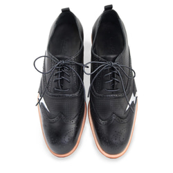 Lightning 2 M1186 Black Oxford Shoes 第2張的照片