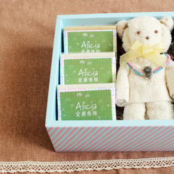 [小孩們的驚喜]無染亞麻熊 手工皂禮盒  彌月禮、週歲禮或是小朋友都很適合 第2張的照片