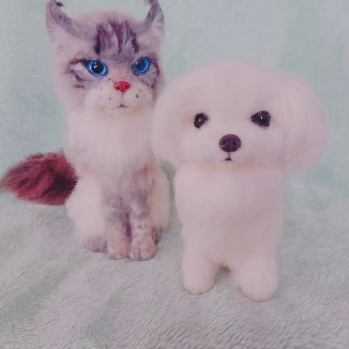 うちのこ風 羊毛フェルト 人形 ［15～20cm］ペットちゃん オーダー 
