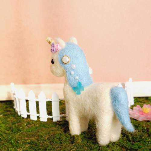 メルヘンかわいい❤ユニコーン 羊毛フェルト 羊毛フェルト unico 通販