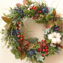 Christmas Blue Wreath 1枚目の画像
