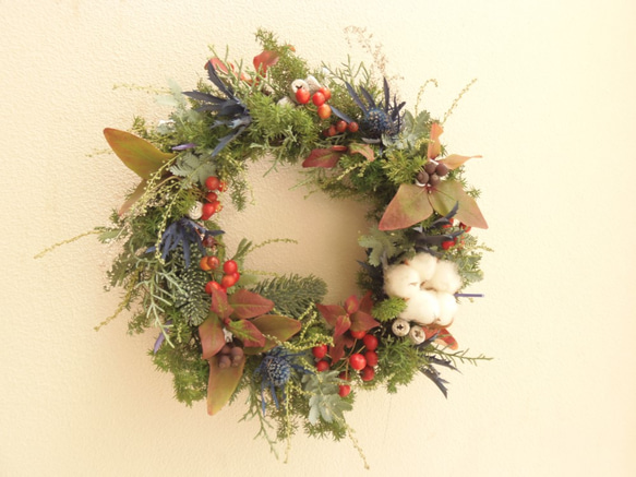 Christmas Blue Wreath 2枚目の画像