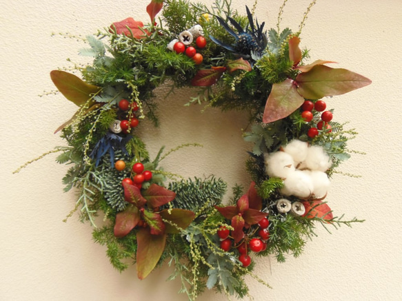 Christmas Blue Wreath 3枚目の画像