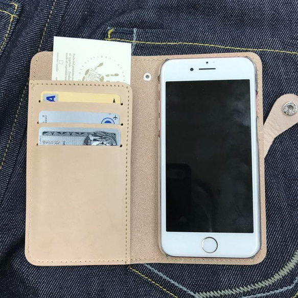 イタリアンレーザー iPhone 全機種  Google Android 手帳型  iPhoneケース 本革 4枚目の画像