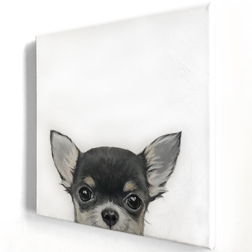 特別価格★【原画】『ウミウシに乗って』（風景画　空の絵　チワワ　黒猫　手描き） 特別価格☆【原画】『ウミウシに乗って』（風景画空の絵チワワ黒猫手描き）