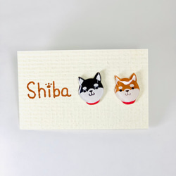 柴犬shiba ピアス・イヤリング 1枚目の画像