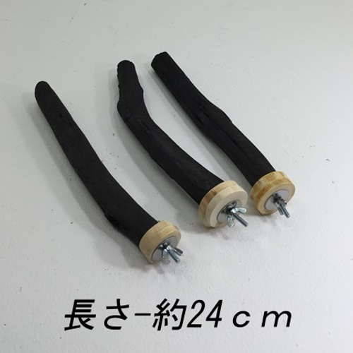 備長炭止まり木✨カマボコ型フラット止まり木✨3点セット(*゜▽゜*)✨レア‼️ ことりまにあ◇国産ヒノキと備長炭のT字型止まり木☆ケージの