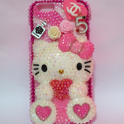 iPhone6 キティデコケース キティちゃん♡iPhone16ケース デコ電 サンリオ ギャル ライン