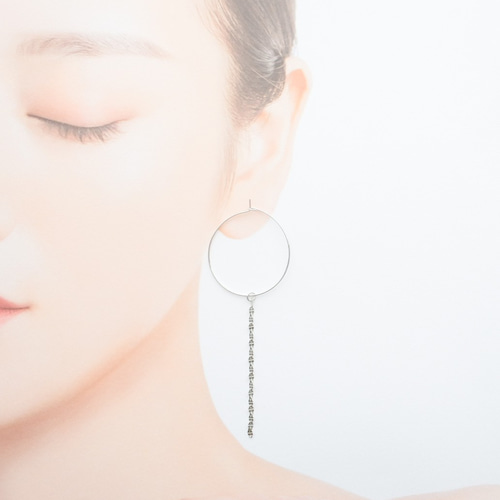 エクレアチェーン フープピアス ゴールド シルバー 逃げ恥 みくり 新垣