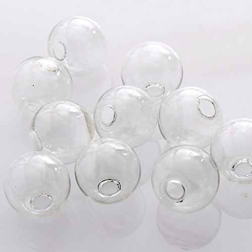 ガラスドーム 【 新サイズ 12mm パーツ 10個 】ガラスドームピアス