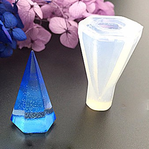 シリコンモールド 六角錐 01 シリコン型 オルゴナイト レジン モールド