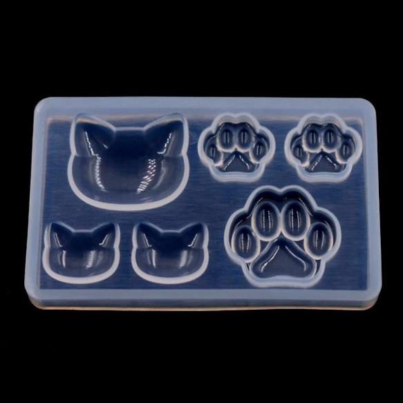 レジン 型 シリコンモールド 猫 肉球 レジンアクセサリー