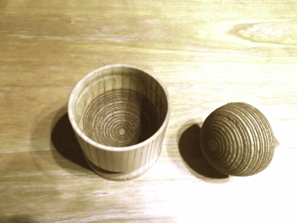 【受注制作】Wood コーヒー豆挽きセット 3枚目の画像