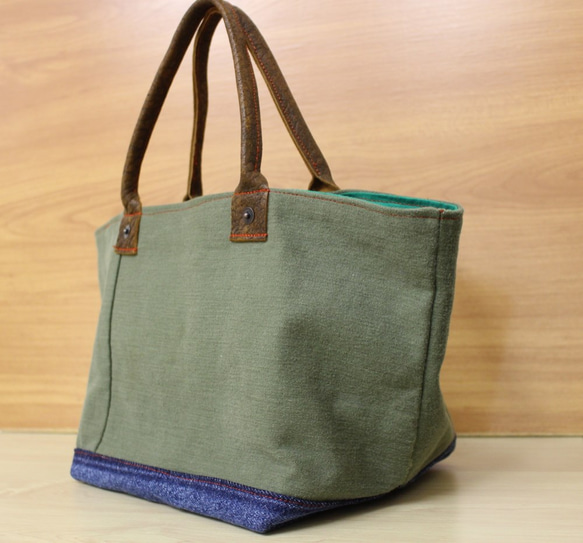 Simple tote leather (mini) 1 2枚目の画像