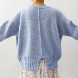 手編み製図　バックシームセーター【N51】 6枚目の画像