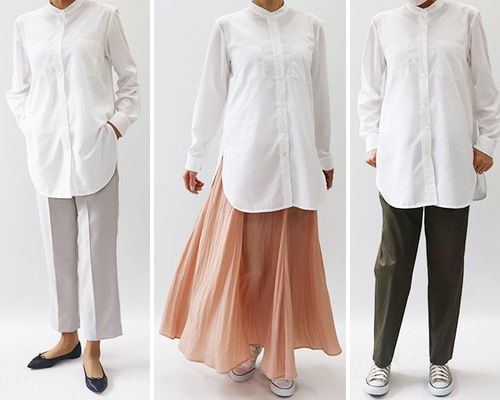 QUILP LINEN バンドカラーシャツ ARTISAN リネン バンドカラーシャツ GOLD LINEN｜トゥモローランド 公式通販
