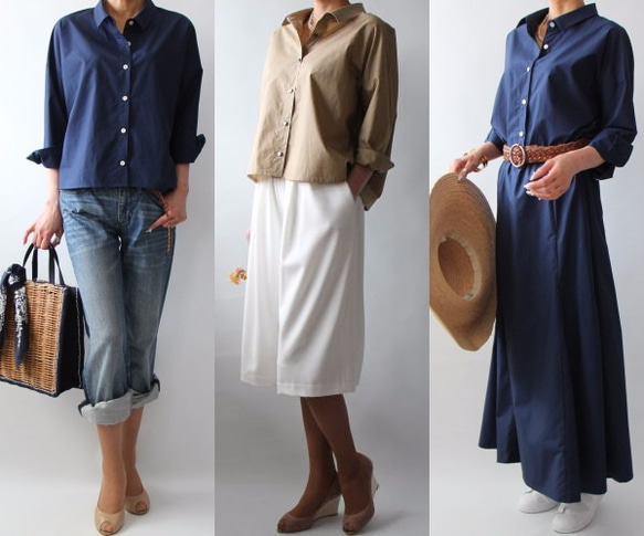 美品 アンタイトル 48サイズ 麻100% ドロップショルダーシャツ◆グレー to602-28567-02b.jpg