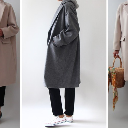 型紙 オーバーテーラードコート【648】（裏地） 型紙 布と型紙の